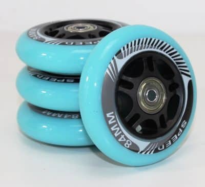 Crivit Speed Inline Skates Rollen 84 mm Set hellblau (4x)