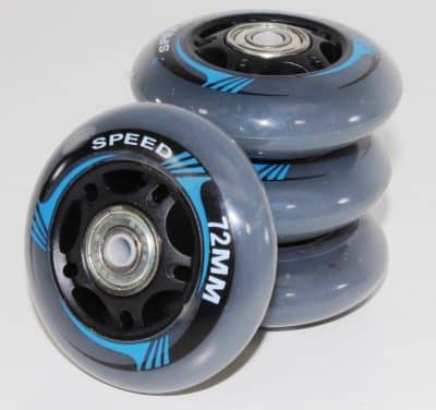 Crivit Rollen Inline Skates 72 mm Set Grey (4x)
