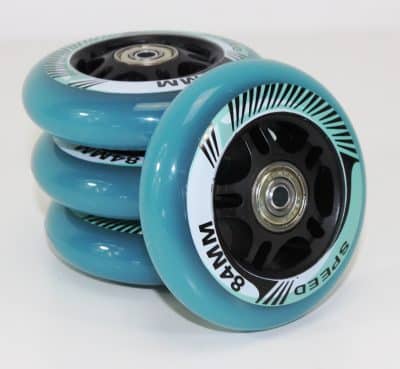 Crivit Inline Skates Rollen 84 mm Set Türkis-Speed (4x)
