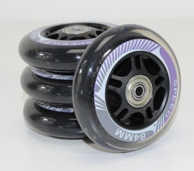 Crivit Inliner Rollen Set 84 mm black-purple (4x)