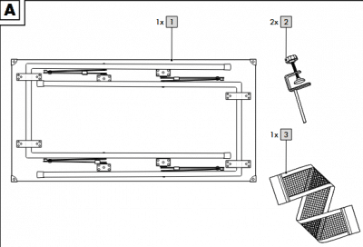 Antirutschkappe (einzeln) für Crivit Mini-Tischtennisplatte 483506 - Εικόνα 2